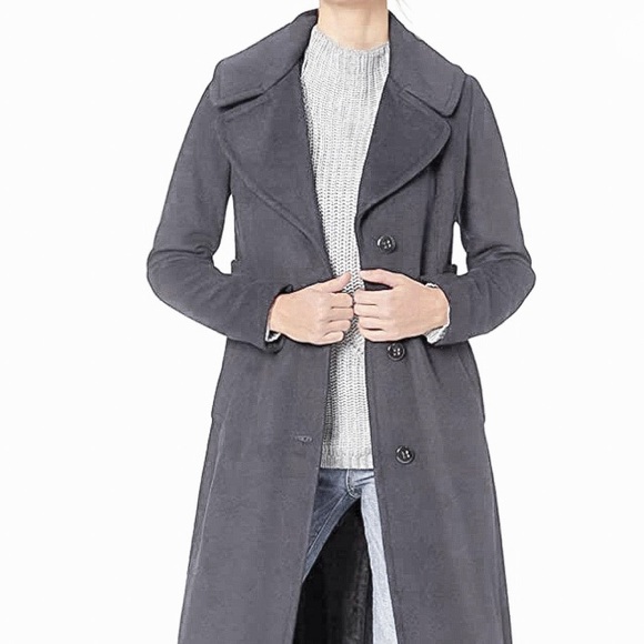 🛍 Calvin Klein Women's Maxi Length Wool Coat - Picture 2 of 4